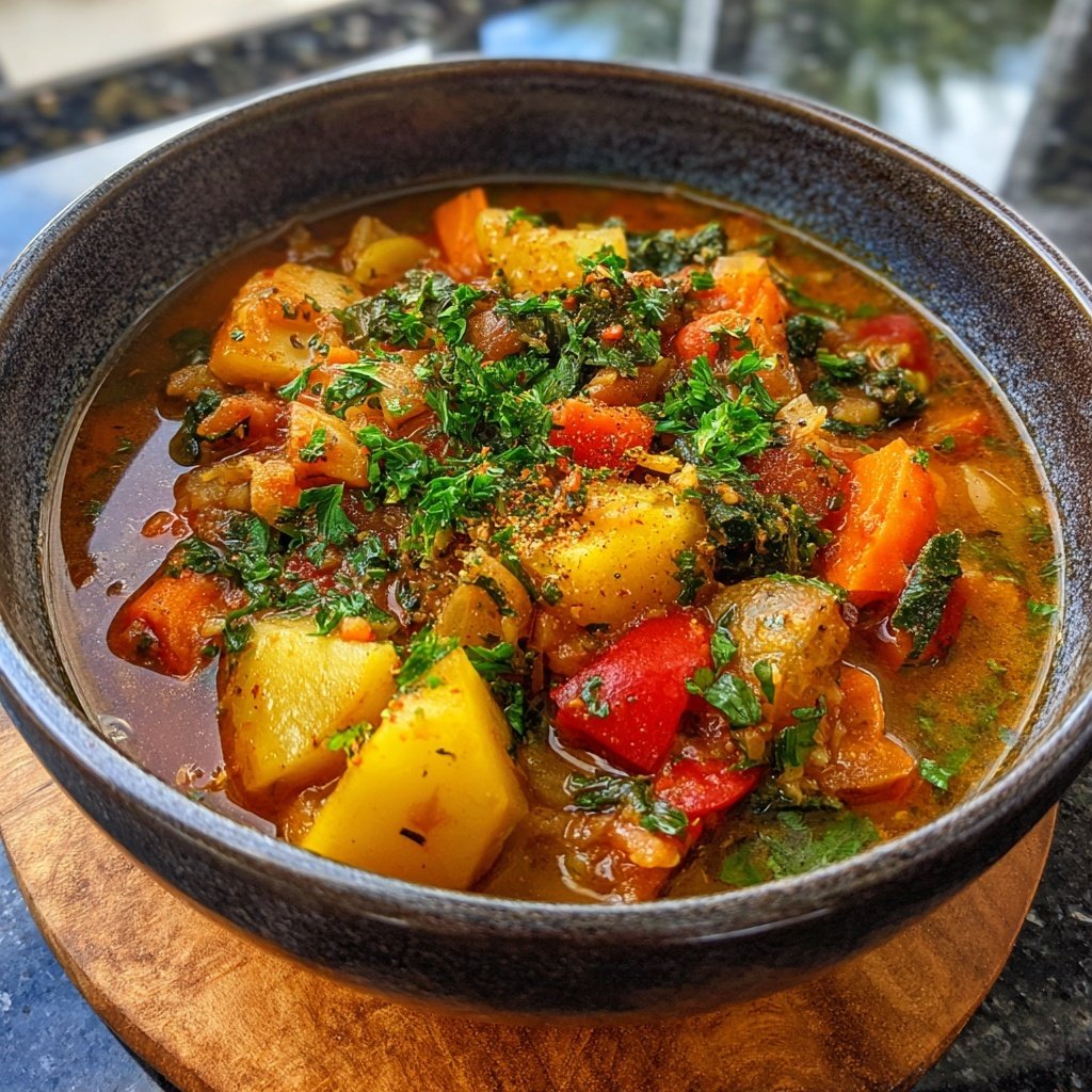 Healthy Crockpot Italian Vegetable Stew