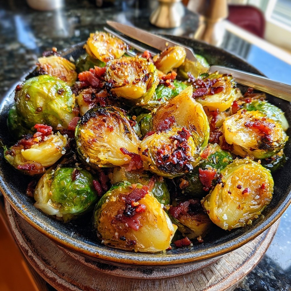 Roasted Brussels Sprouts With Bacon