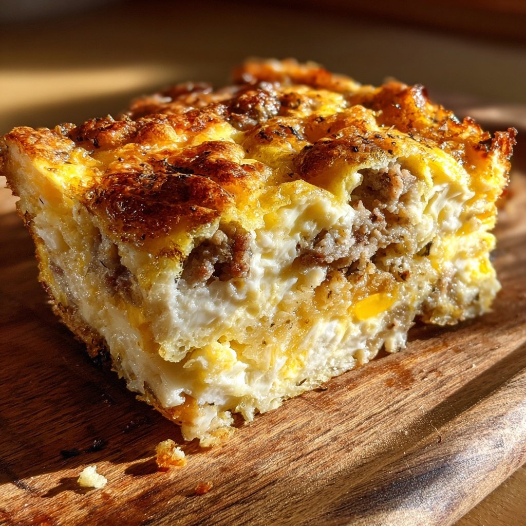 Breakfast Egg And Sausage Bake