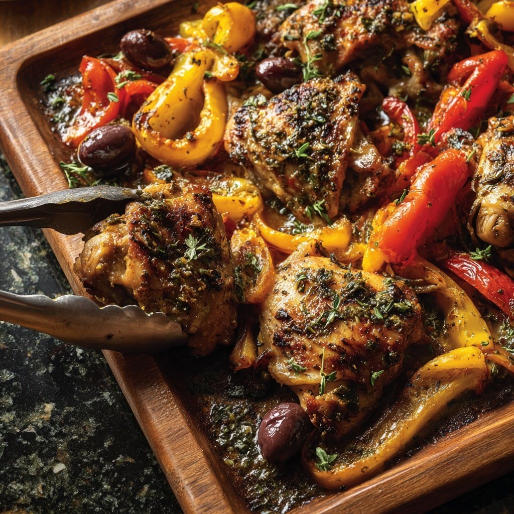 Mediterranean Chicken Sheet Pan