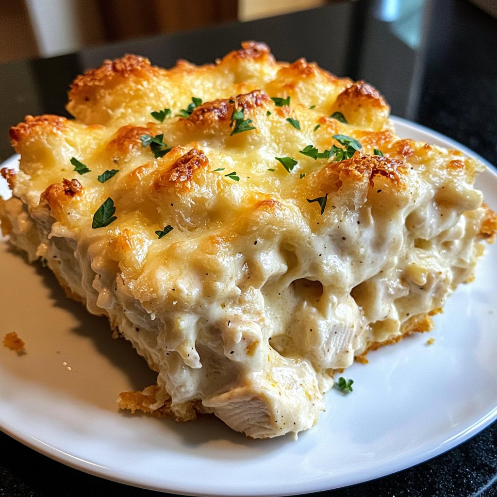 Easy Chicken Alfredo Bake Recipe