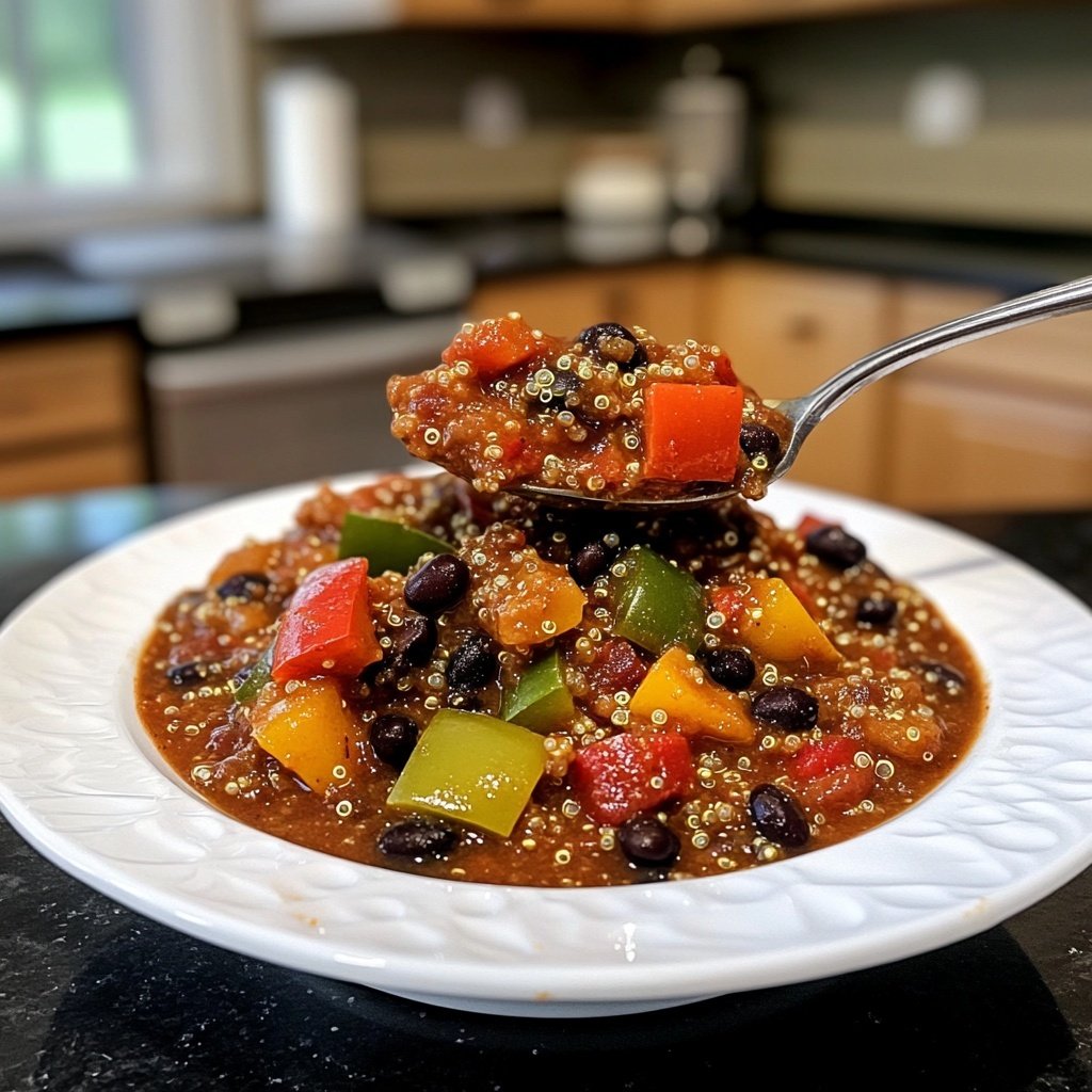 Healthy Crockpot Quinoa Chili