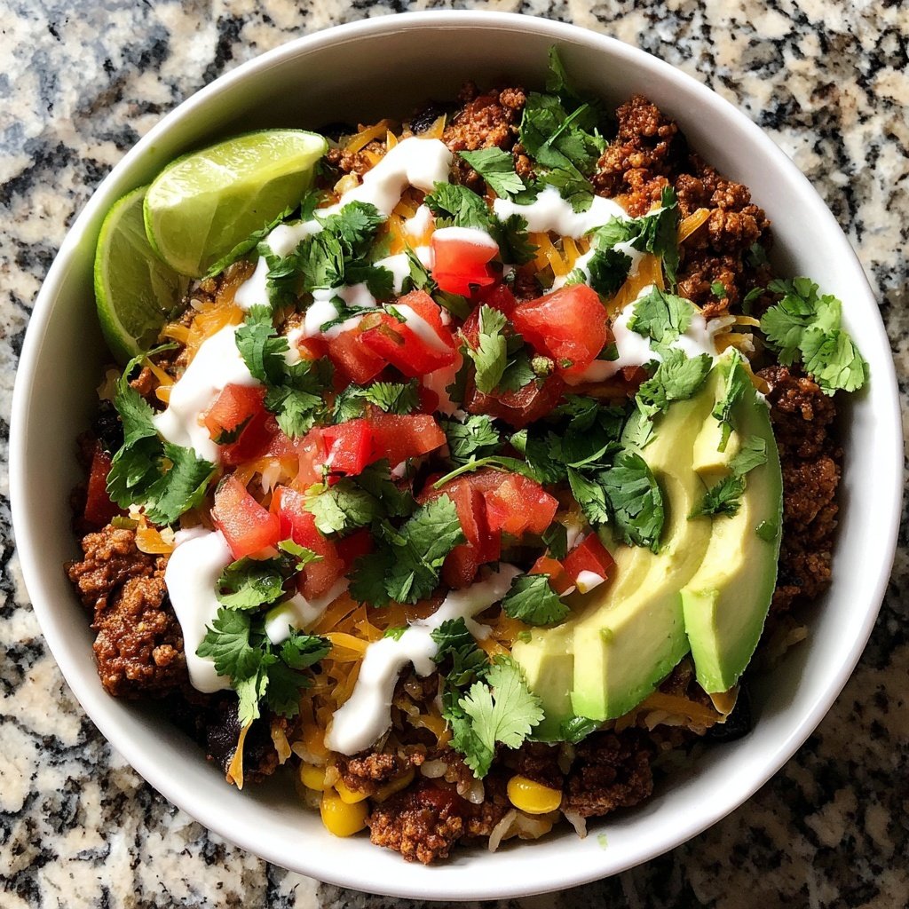 Ground Turkey Taco Bowls