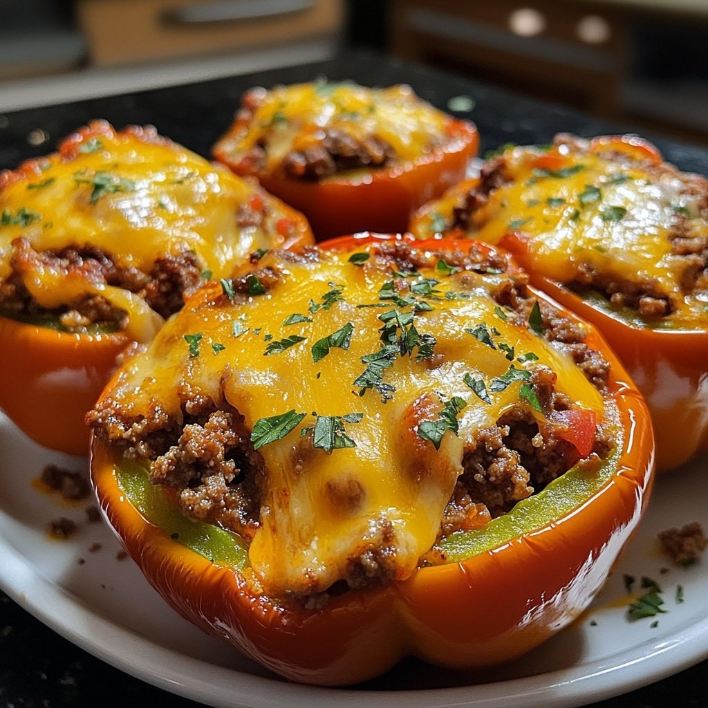 Ground Beef Stuffed Peppers
