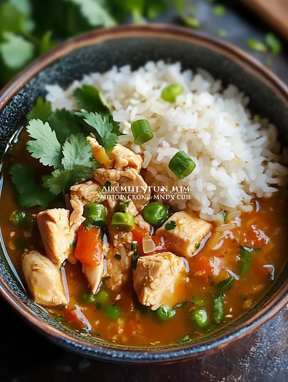 Brothy Miso Ginger Chicken & Rice