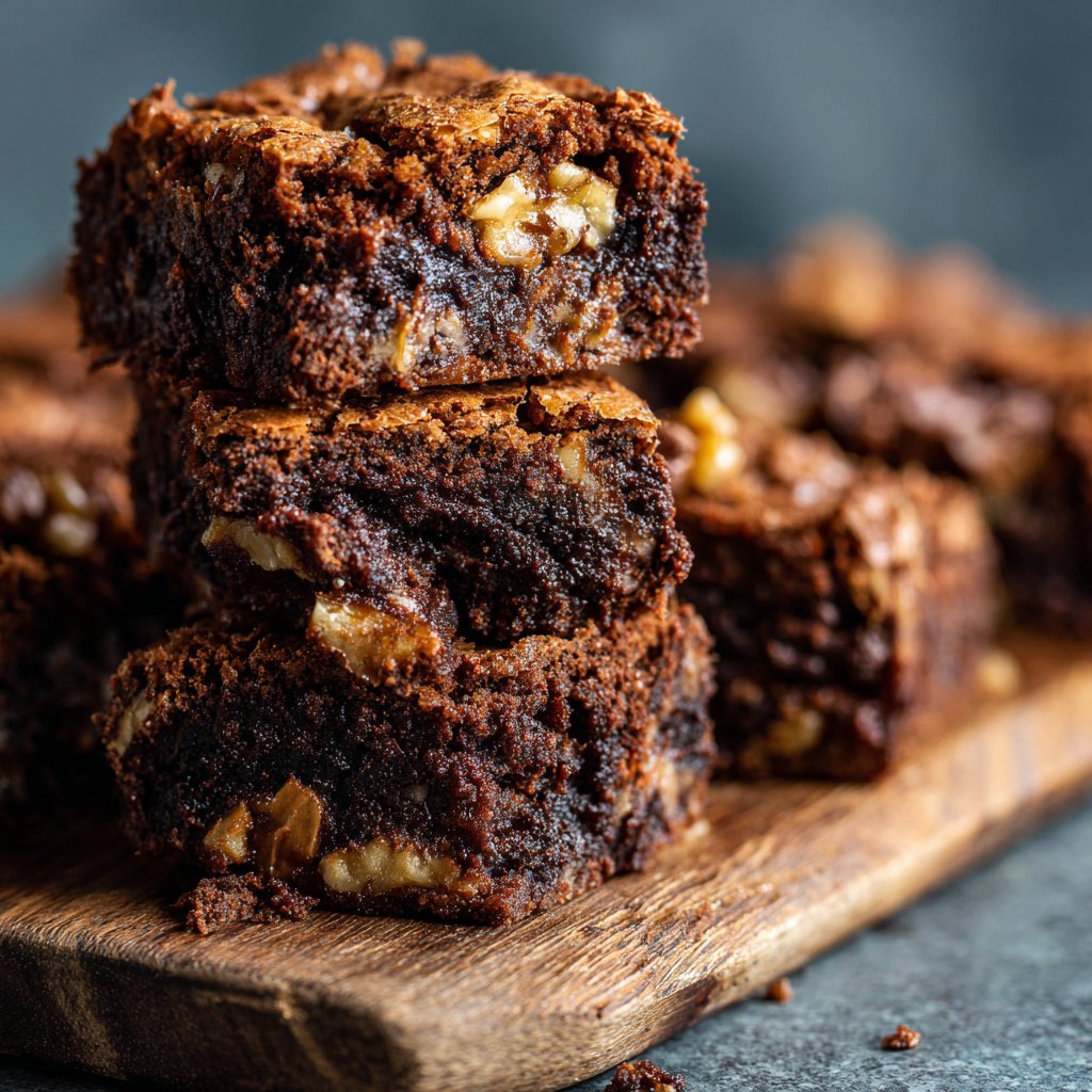 Cottage Cheese Brownies with Walnuts