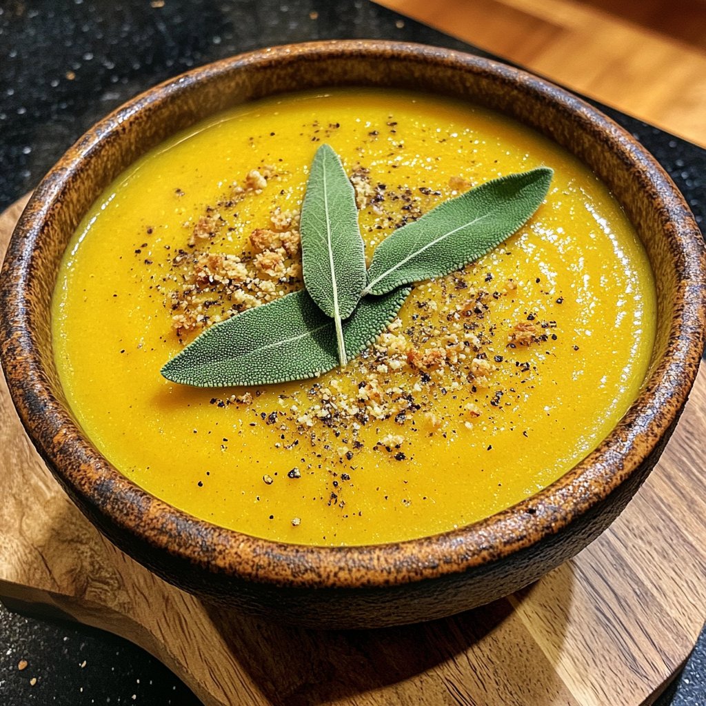 Creamy Squash Soup with Sage