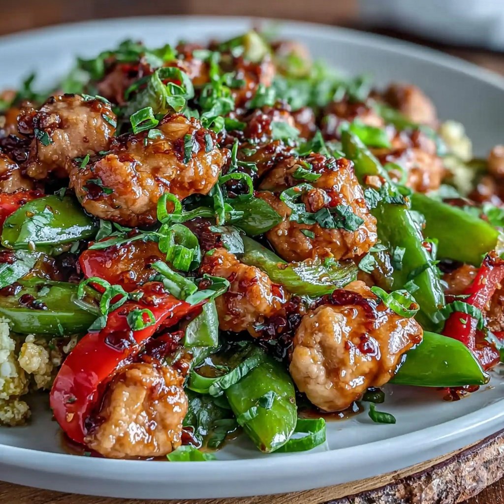Ground Chicken Stir Fry With Vegetables