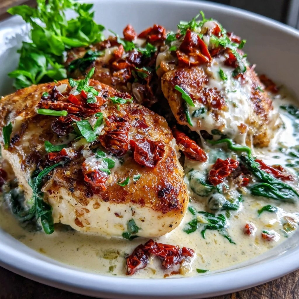 Food Recipes Creamy Tuscan Chicken