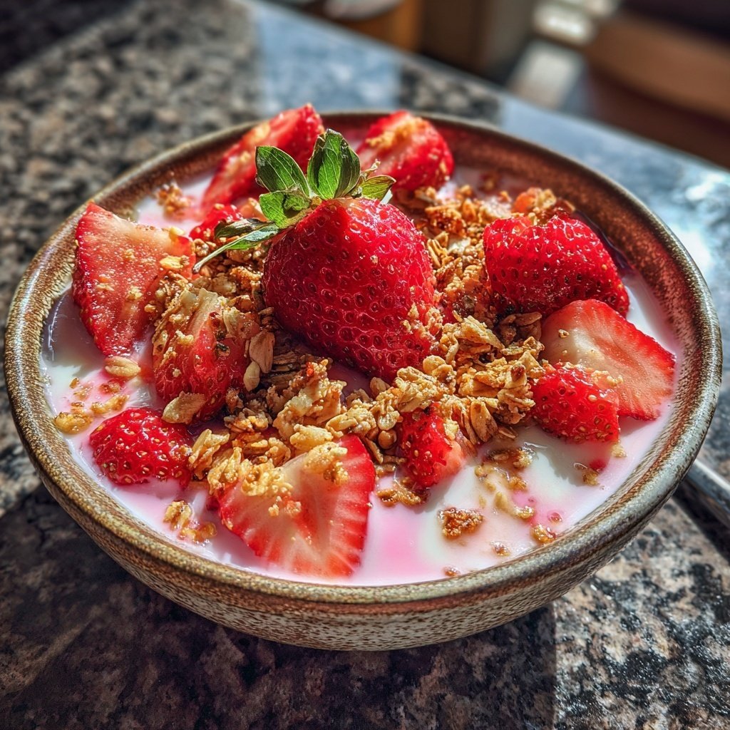 Strawberry Yogurt Breakfast Bowls