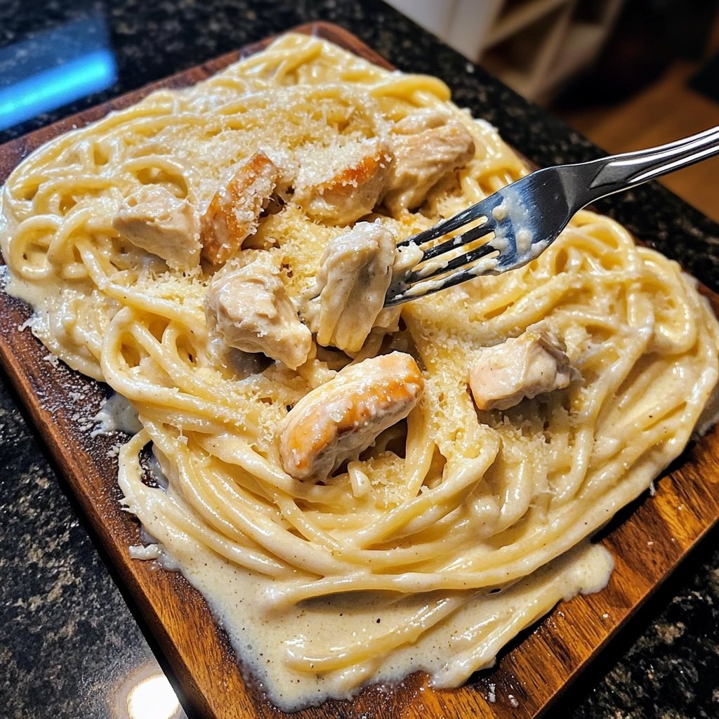 Creamy Garlic Parmesan Chicken Pasta