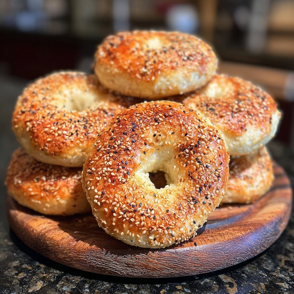 Soft Bagels Made With Greek Yogurt