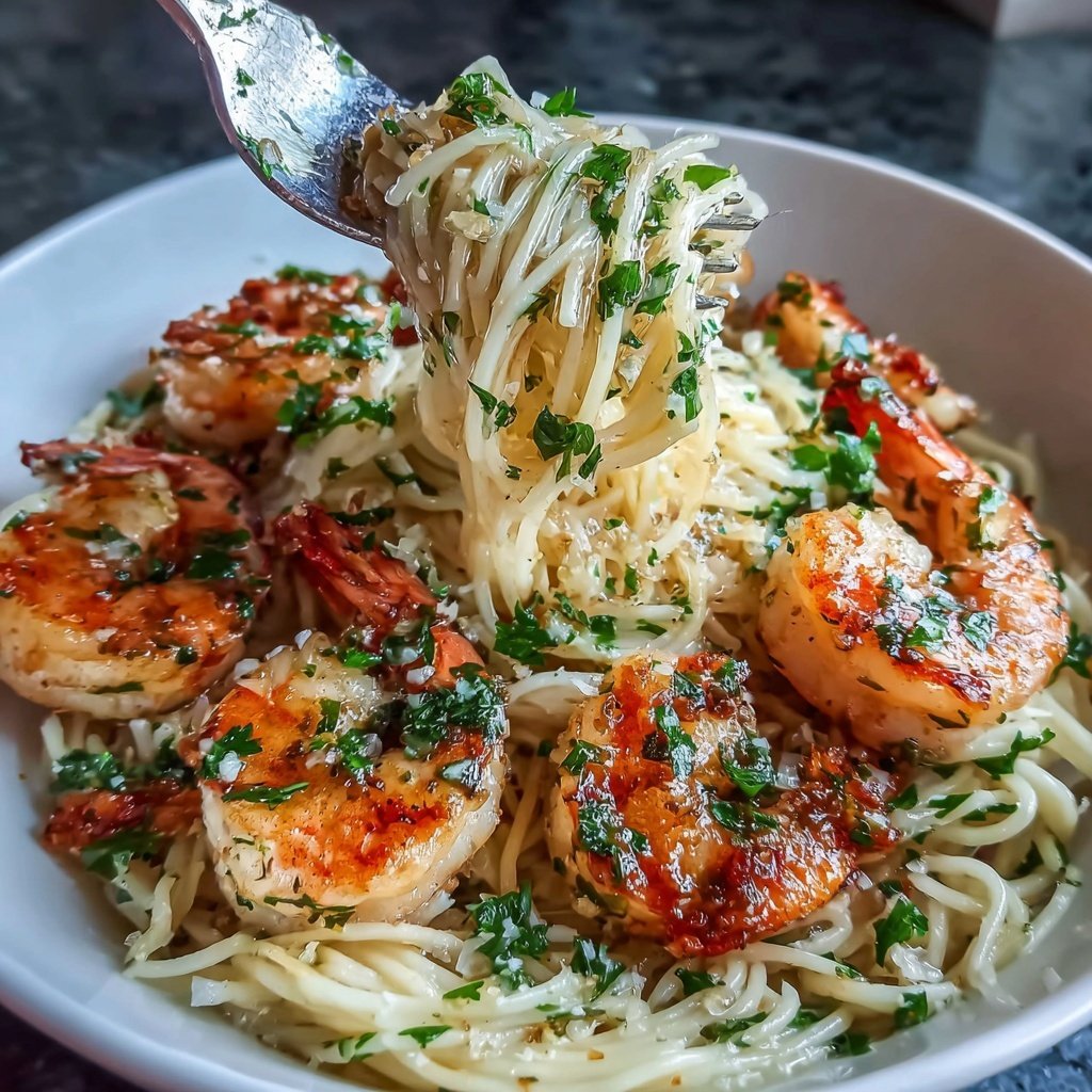 Shrimp Scampi With Angel Hair Pasta