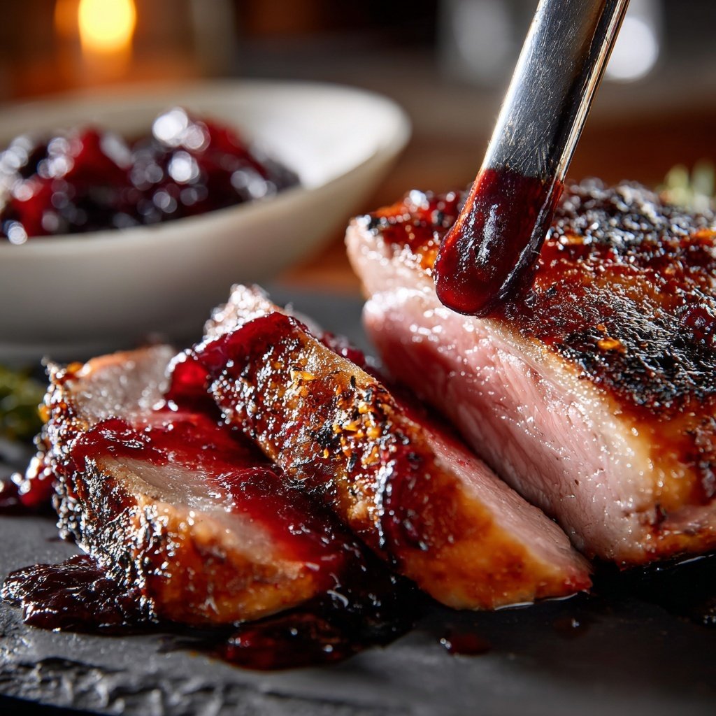 Duck Breast with Fig and Red Wine